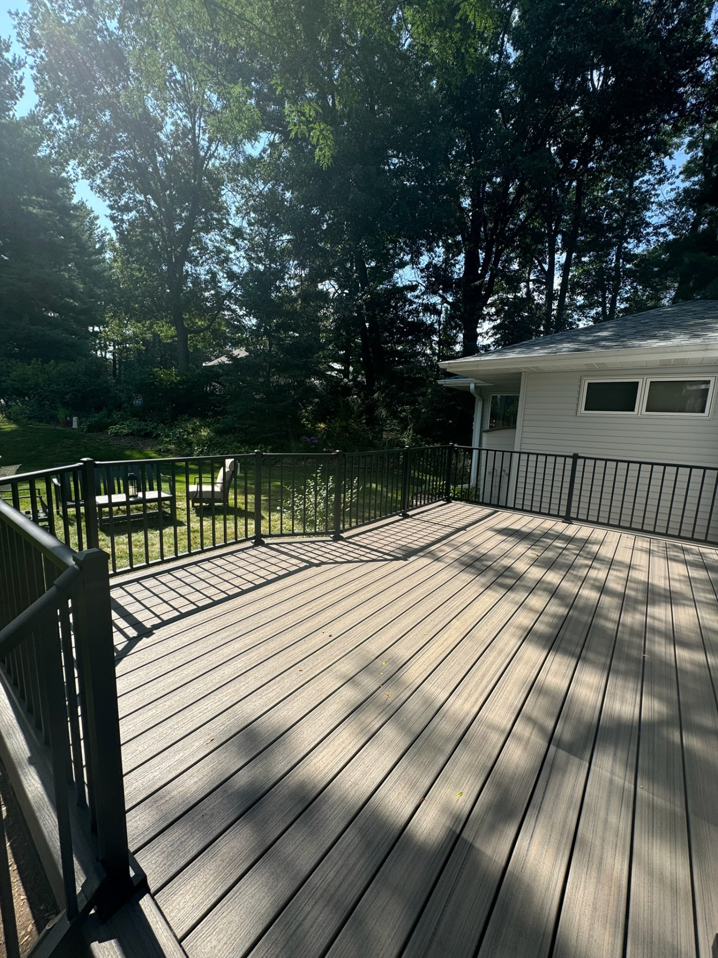 Open-air composite deck