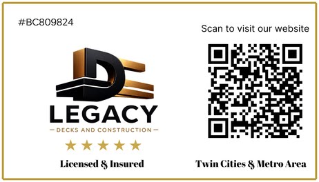 QR code to scan and visit Legacy Decks and Construction website
