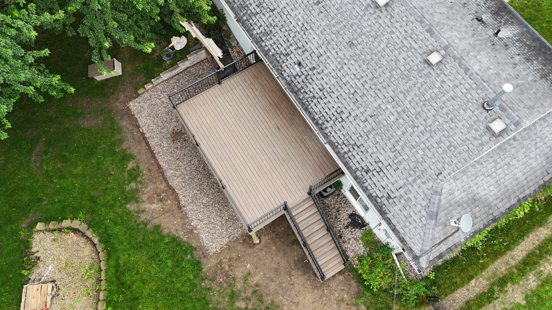 Aerial composite deck