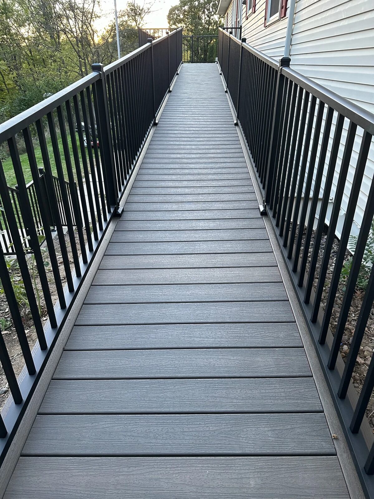 Grey composite ramp